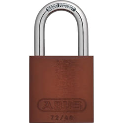 ABUS 72/40 KD Aluminum Safety Padlock Keyed Different with 1"""" Shackle  Brown (Model: 72AL/40 KD Brown 1"""" Shackle)