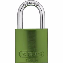 ABUS 72/40 KD Aluminum Safety Padlock Keyed Different Padlock with 1"""" Shackle  Green