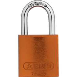 ABUS Orange 72/40 Lockout Tagout Padlock w/ 1"" Shackle  Single Padloc
