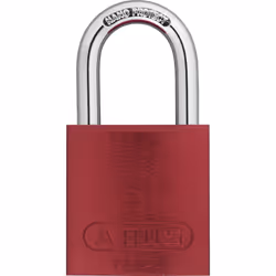ABUS Red 72/40 Lockout Tagout Padlock w/ 1"" Shackle Single Padlock Keyed Different 1 Padlock with 2 Keys