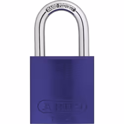 ABUS Purple 72/40 Lockout Tagout Padlock w/ 1"" Shackle Single Padloc