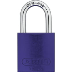 ABUS Purple 72/40 Lockout Tagout Padlock w/ 1"" Shackle  Single Padloc