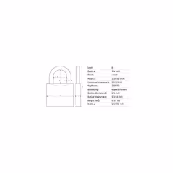 ABUS Purple 72/40 Lockout Tagout Padlock w/ 1"" Shackle  Single Padloc