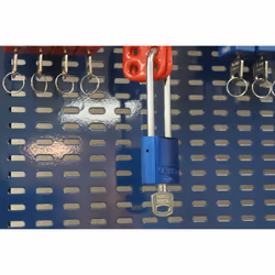 Lockout Padlock  KD  Blue  1/4 In. Dia.