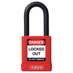 ABUS 74/40 Safety Lockout Tagout Padlock Red Sequential Key Codes Per Order