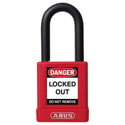 ABUS 74/40 Safety Lockout Tagout Padlock  Red  Sequential Key Codes Per Order