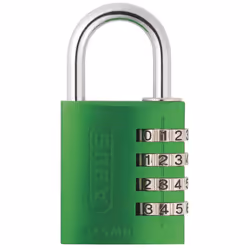 ABUS 145/40 C 40mm Body 4-Dial Resettable Combination Padlock Green