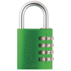 ABUS 145/40 C 40mm Body 4-Dial Resettable Combination Padlock  Green