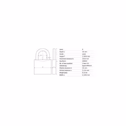 ABUS 19330 72/40 Aluminum Safety Padlock Keyed Alike, 1 Inch Shackle, 6 Count, Purple, 6 Piece