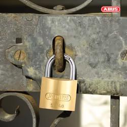 ABUS 55/40 Solid Brass Keyed Padlock with 2 Keys  Hardened Steel Shackle with Anti Corrosion Inner Lock Components  Keyed Different