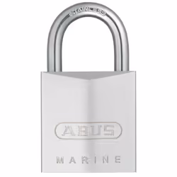 ABUS 75IB/30 Marine Grade Chrome Plated Brass Padlock  Stainless Steel Shackle  Keyed Different