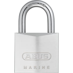 ABUS 75IB/40 Marine Grade Chrome Plated Brass Padlock  Stainless Steel Shackle  Keyed Different