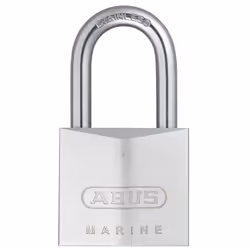 ABUS 75IB/40HB40 Marine Grade Chrome Plated Brass Padlock with 1 1/2"""" Stainless Steel Shackle Keyed Different