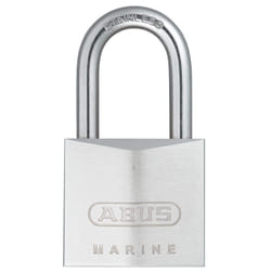 ABUS 75IB/40HB40 Marine Grade Chrome Plated Brass Padlock with 1 1/2"""" Stainless Steel Shackle  Keyed Different