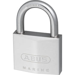 ABUS 75IB/50 KD Marine Grade Chrome Plated Brass Padlock  Stainless Steel Shackle  Keyed Different