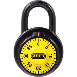 ABUS 78/50 Locker Dial Combination Yellow Padlock