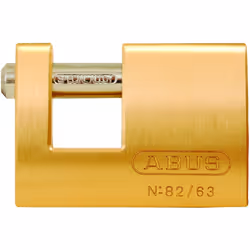 ABUS 82/63 Monoblock Brass Padlock Keyed Different
