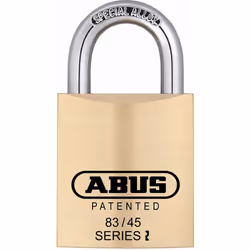 ABUS 83/45-300 S2 Schlage 45mm All Weather Solid Brass Rekeyable Padlock with 1"""" Shackle Zero-Bitted