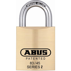 ABUS 83/45-300 S2 Schlage 45mm All Weather Solid Brass Rekeyable Padlock with 1"""" Shackle  Zero-Bitted