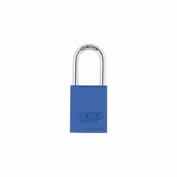ABUS 83AL-IC/40 S2 SFIC Small Format Interchangeable Core Aluminum Rekeyable Padlock w/o core with 1.5-Inch Shackle  Blue