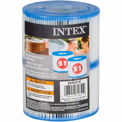 Intex Hot Tub Pure Spa Filter Cartridge Replacement, Pack of 2 - White