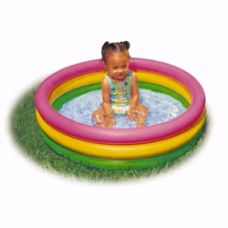 Intex Sunset Glow Baby Pool (34in x 10 in), Beige