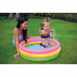 Intex Sunset Glow Baby Pool (34in x 10 in), Beige