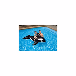 Intex Whale Inflatable Pool Ride-On, 76" X 47", for Ages 3+