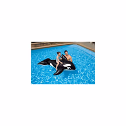 Intex Whale Inflatable Pool Ride-On, 76" X 47", for Ages 3+