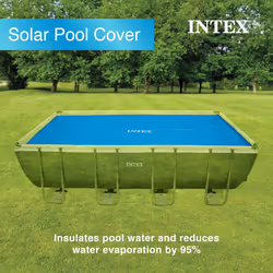 Intex Solar Pool Cover for 18' x 9' Rectangular Frame Outdoor Swimming