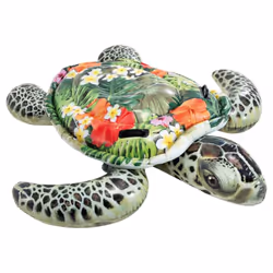 Intex Multicolored Vinyl Inflatable Sea Turtle Ride-On Pool Float Pack of 1