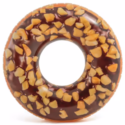 Intex Nutty Chocolate Donut Inflatable Tube with Realistic Printing, 45" Diameter