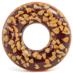 Intex Nutty Chocolate Donut Inflatable Tube with Realistic Printing, 45" Diameter