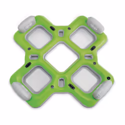 Intex Lounge Island Inflatable 4 Seat Inflatable PVC Pool Float Raft Green