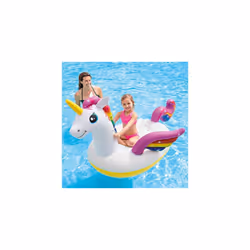 Intex Unicorn Inflatable Ride-On Pool Float, 79" X 55" X 38"