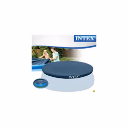 Intex 10 foot (3.05 m) Easy Set Swimming Pool Cover #28021. Round cover measures 2.8 m, (9.4 ft) suitable for Intex pools with base diameter 3.05 m