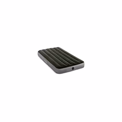 64761E Dura-Beam Standard Downy Air Mattress: Fiber-Tech â Twin Size â Built-in Foot Pump â 10in Bed Height â 300lb W ...