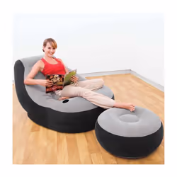 Intex 68564 Ultra Lounge inflatable chair and footstool with drink holder - Additional view 2