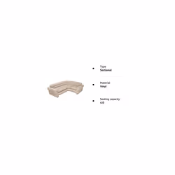 Intex Inflatable waterproof flocked top surface Corner Living Room Air Mattress, Sectional Sofa Couch for any rec room, 257 x 203 x 76 CM - Beige