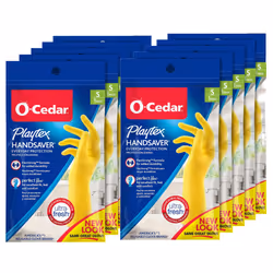 PLAYTEX HandSaver Rubber Gloves for Kitchen and Household Cleaning Small Pack of 10