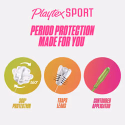 Sport Unscented Stamp, 36 Count by Playtex