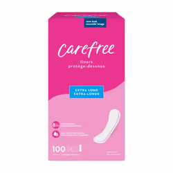 Panty Liners, Extra Long Liners, Unwrapped, Unscented, 100ct (Packaging May Vary)