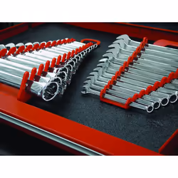 Ernst Manufacturing Gripper Wrench Organizer  5 Tool  Red