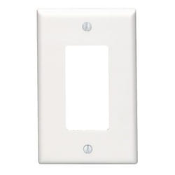 Leviton 80601-W wall plate/switch cover White
