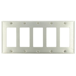 Leviton 84423-40 wall plate/switch cover Stainless steel