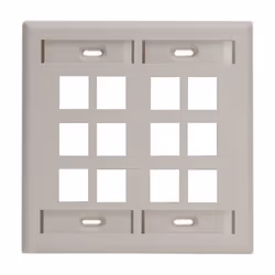 Leviton 42080-12T, Almond, Plastic, Conventional, Leviton, QuickPort, RJ-45