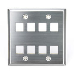 Leviton 43080-2S8 wall plate/switch cover Stainless steel