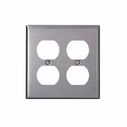 Leviton 84016-40, Stainless steel, Stainless steel, Screwless, Universal, UL/CSA