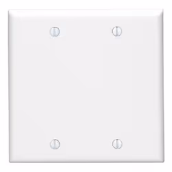 Leviton 88025, White, Thermoset, Conventional, Leviton, Blank plate, RoHS