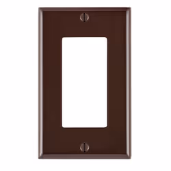 Leviton 80401, Brown, Plastic, Thermoset, Conventional, Blank plate, UL/CSA, 69.8 mm
